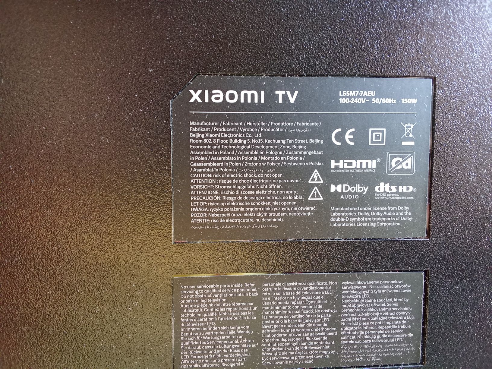 TV Xiaomi 55 (PARA PEÇAS)