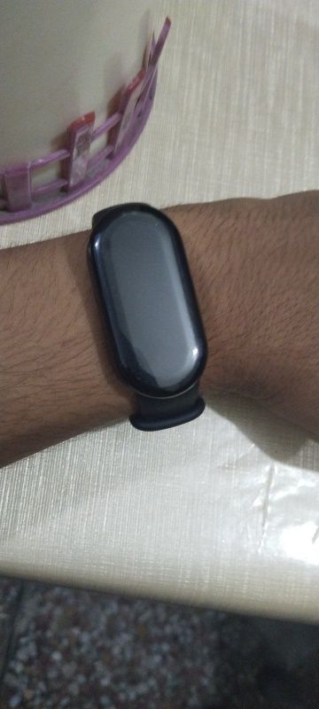 Новинка.Защитный чехол-бампер на Xiaomi Mi Band 8.Черный