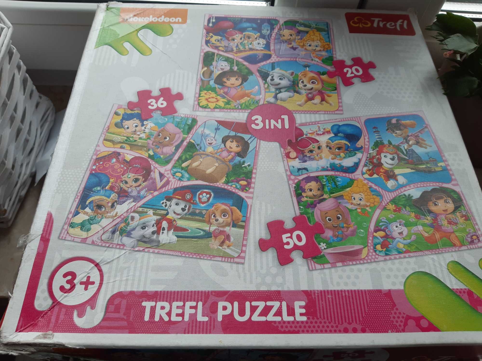 Puzzle 3 w 1 Świat Gupików 3+