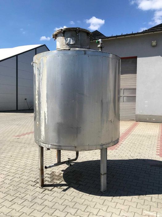 Zbiornik stalowy nierdzewny 3000l kwasoodporny ocieplony z mieszadłem