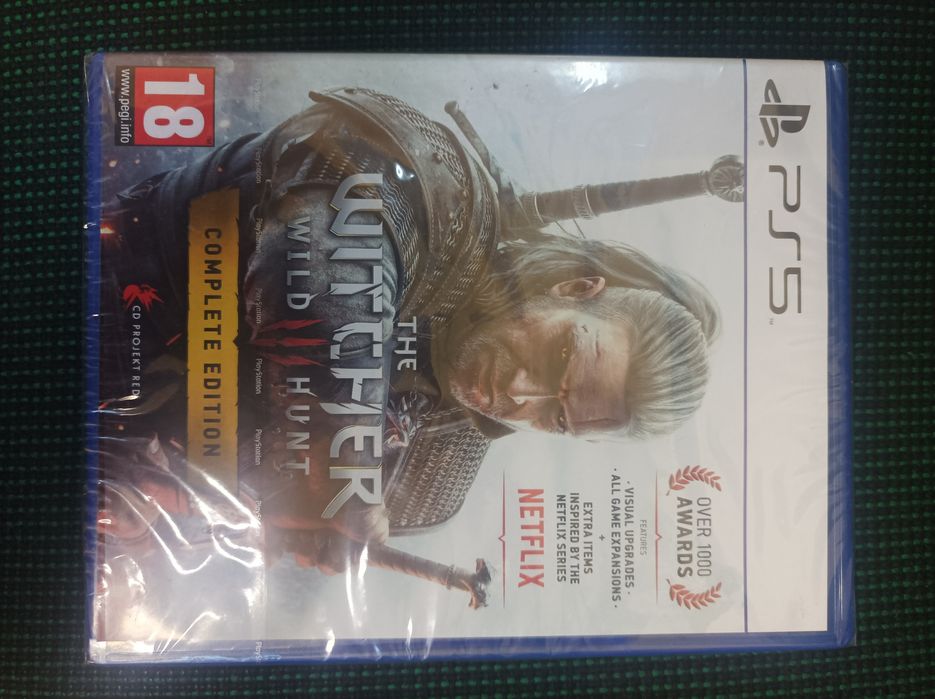 Gra wiedźmin 3 iii  edycja kompletna ps5 pl nowa w folii