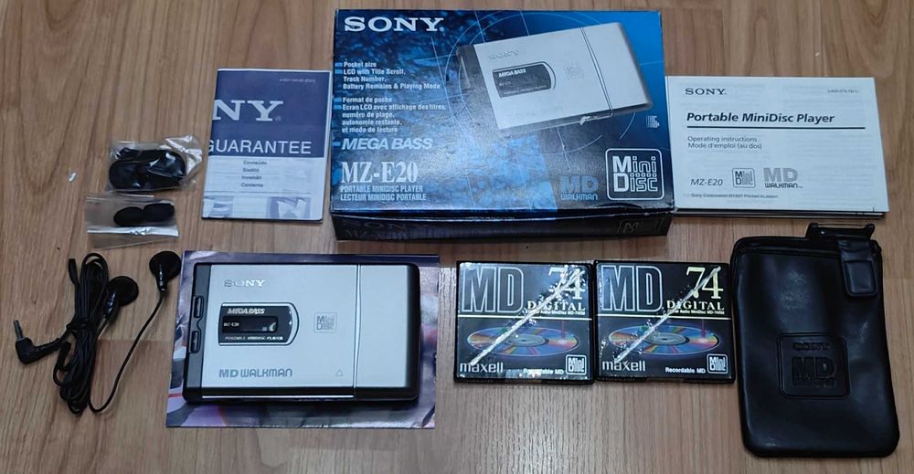 Sony MZ-E20 minidisc przenośny nowy unikat kompletny
