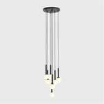 Lampa wisząca RIU 7 ALL BLACK 1117T1 Aldex