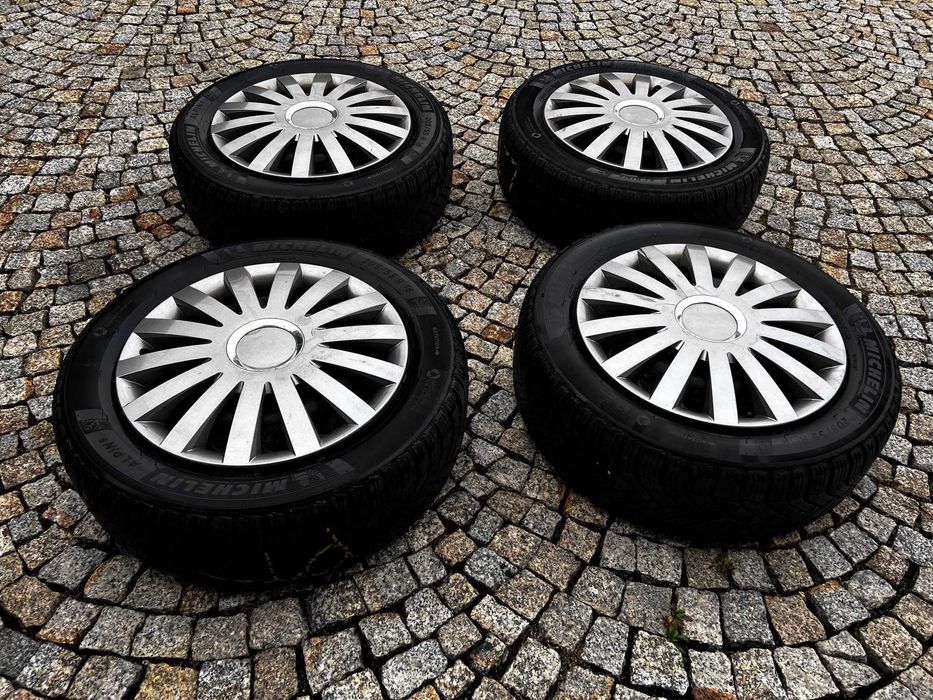 Koła zimowe stalowe 5x112, Michelin Alpin 6 205/55r16 (Skoda,Seat,VW)