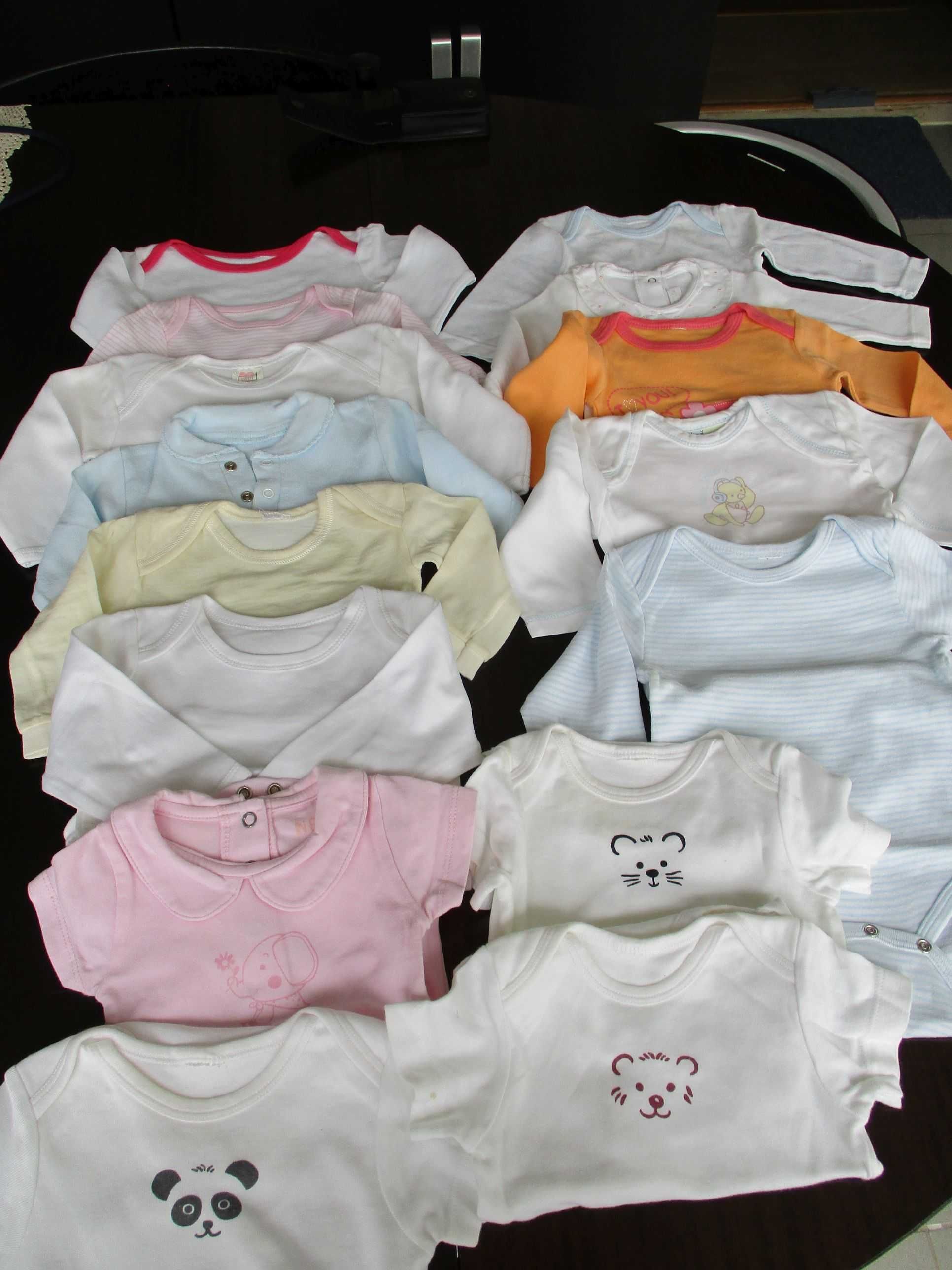 Lote roupa de bebé 15 Bodys manga comprida / curta 3-9 meses Zara, etc