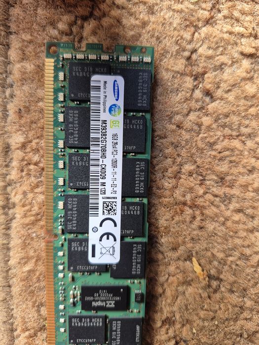 RAM SAMSUNG 16GB 2Rx4 PC3-12800R, M393B2G70QH0-CK0