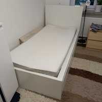 Łóżko Ikea Malm 90x200 z dwoma pojemnikami