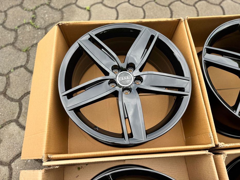 Felgi Audi a3 s3 19 cali S-Line alufelgi idealne black 5x112 komplet