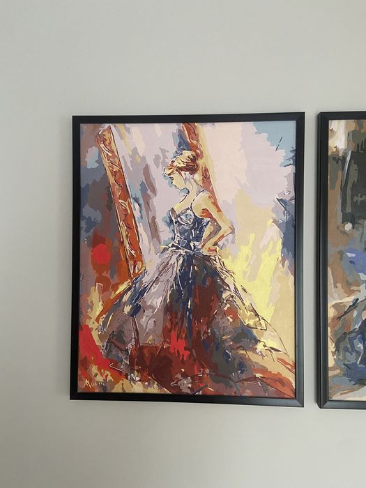 Obrazy własnoręcznie malowane baletnice