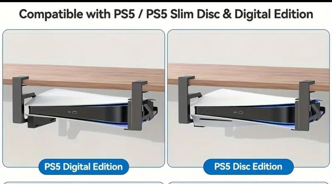 Suporte para PlayStation 5 secretária/mesa