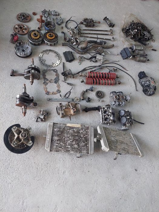 Yamaha raptor 660 chlodnica gaźnik moduł wał rozrusznik sprzęgło wahac