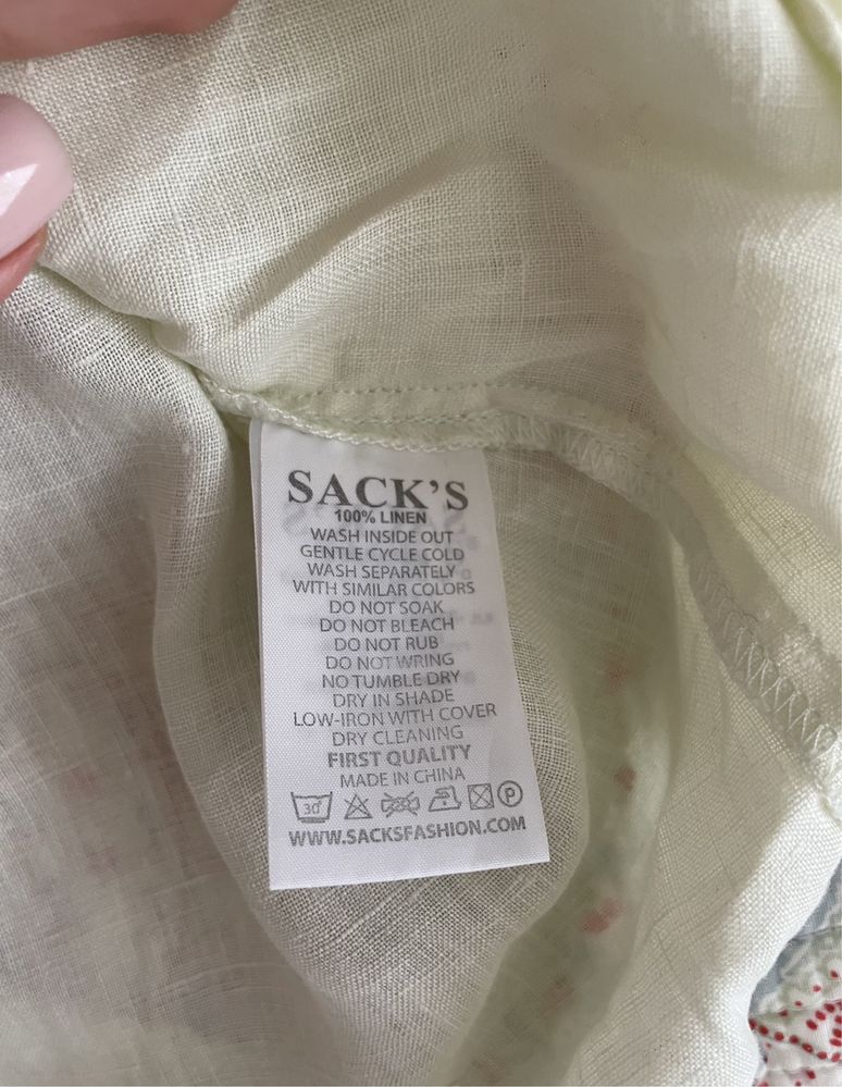 Лляна сорочка Sack’s льон