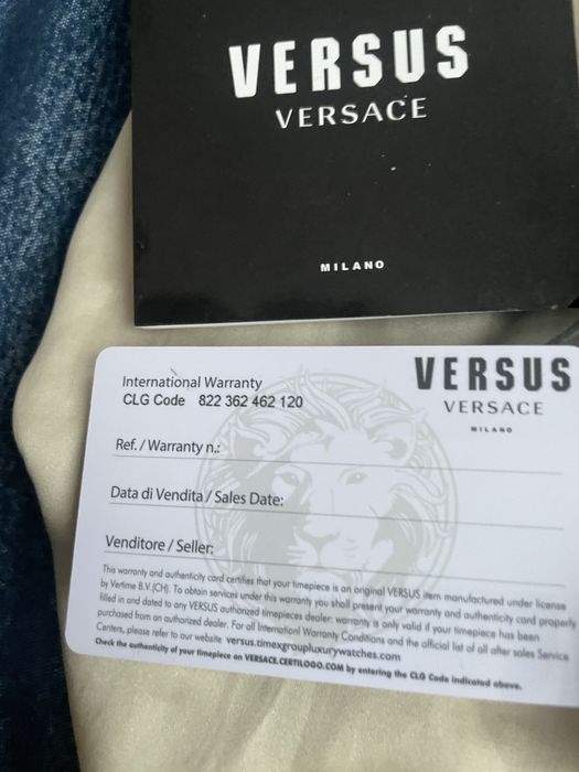 Czarny zegarek Versus Versace