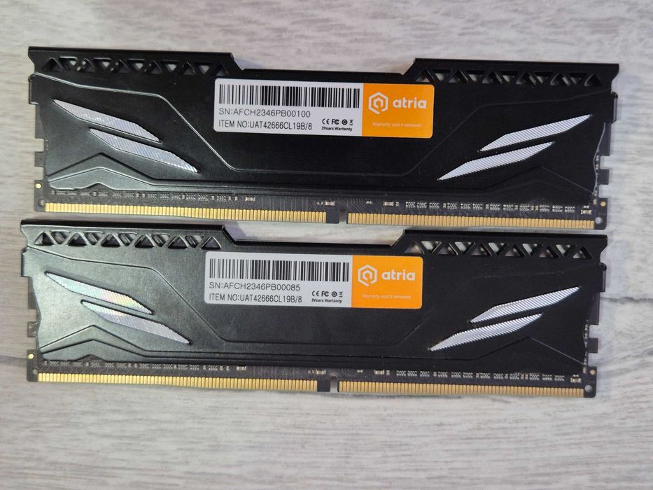 пам'ять DDR4 16GB (2x8) 2666MHz Atria FLY. Trade-in