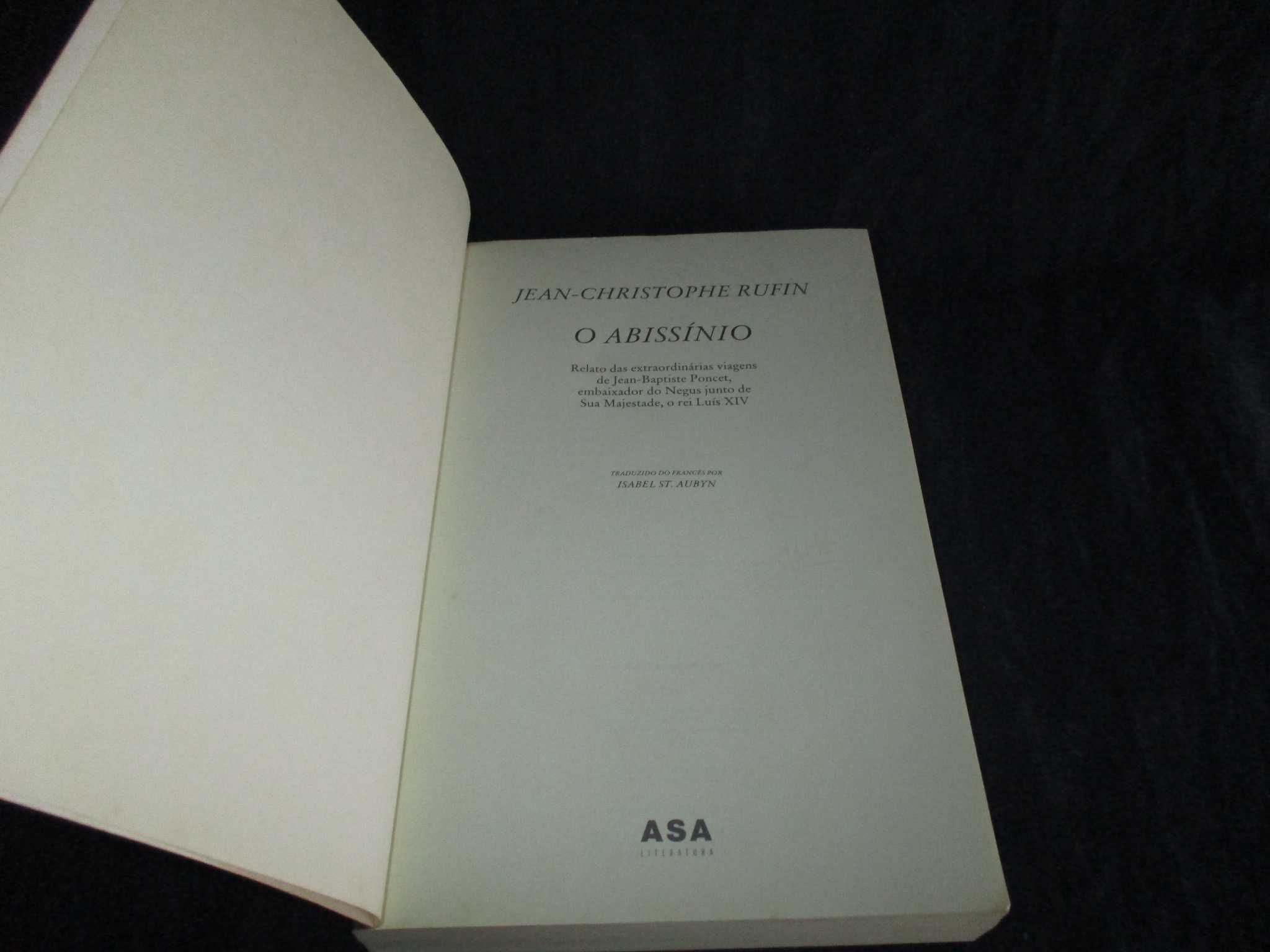 Livro O Abissínio Jean-Christophe Rufin