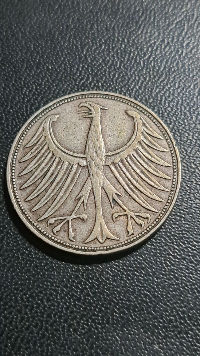 Moneta, Niemcy, 5 Mark, 1951 RFN