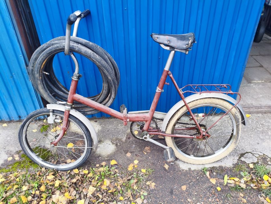 Stary rower Wigry + 4 opony