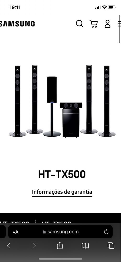 Home cinema 5.1 Samsung HT-TX500