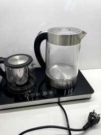 NOWY Czajnik elektryczny, zestaw do parzenia kawy i herbaty PROFI COOK