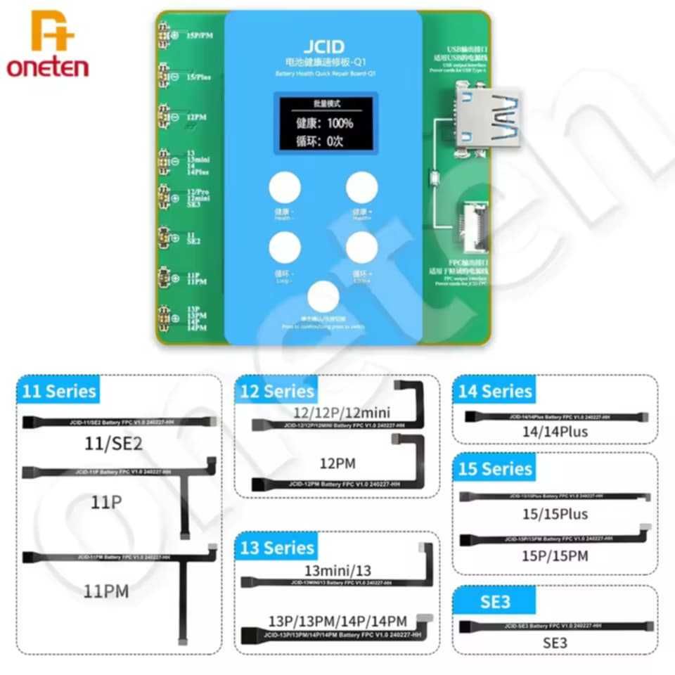 Programator Baterii JCID Q1 Quick  do szybkiej naprawy barerii