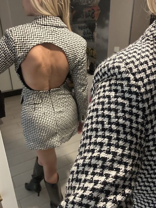 Сукня піджак , сукня з відкритою спиною , сукня жакет Zara