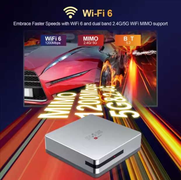 Смарт TV приставка  4Gb/64Gb  HCS 96 TV Box 8K Android 14