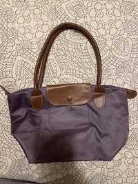 Mala Roxa S imitar longchamp