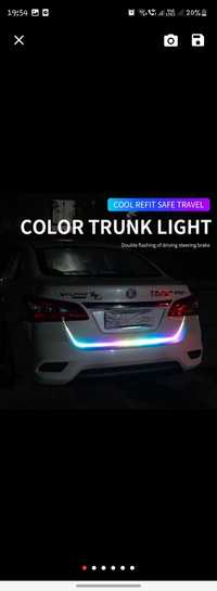 Taśma led RGB dodatkowe oświetlenie auta z tyłu