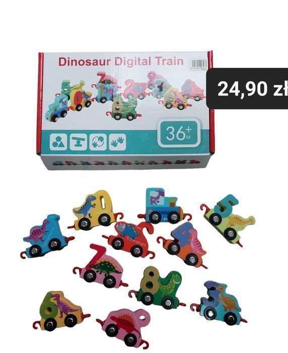 Nowy Dinozaur digital train edukacyjna zabawka #242