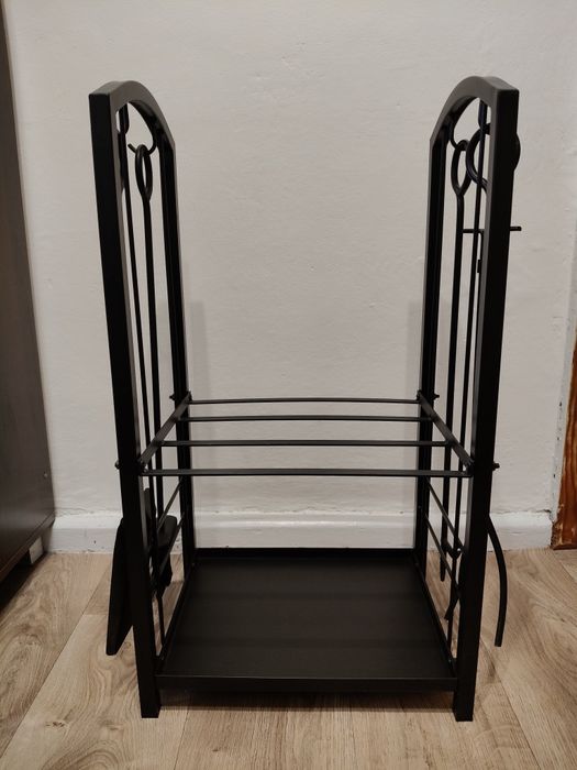 Kosz na drewno kominkowe - Stojaki akcesoria