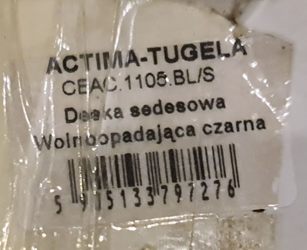 Deska sedesowa ACTIMA tugela czarna