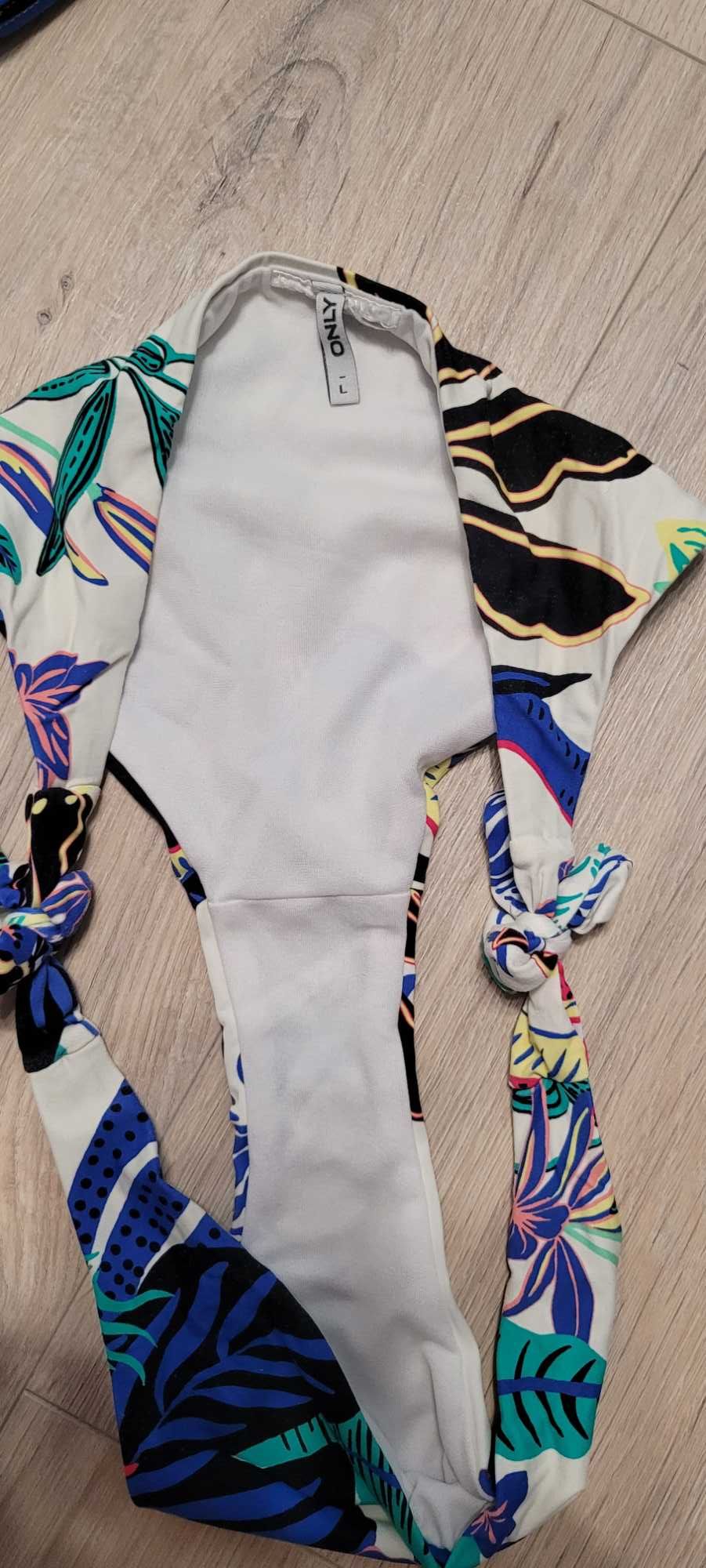 Kostium kąpielowy, bikini w kwiaty, Only!