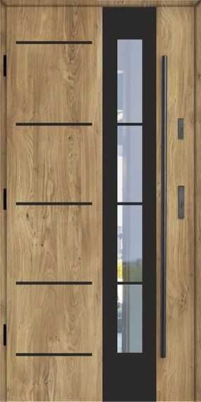 Drzwi zewnętrzne stalowe KMT, drzwi wejściowe. Czyste powietrze.