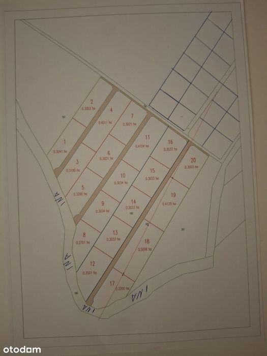 Działka pod zabudowę przy Inie