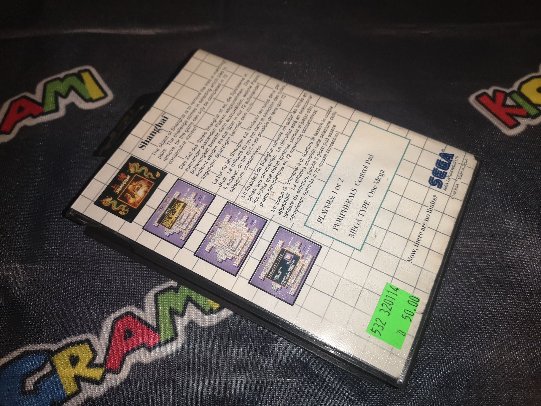 Shanghai SEGA MASTER SYSTEM gra (oryginał testowany) sklep