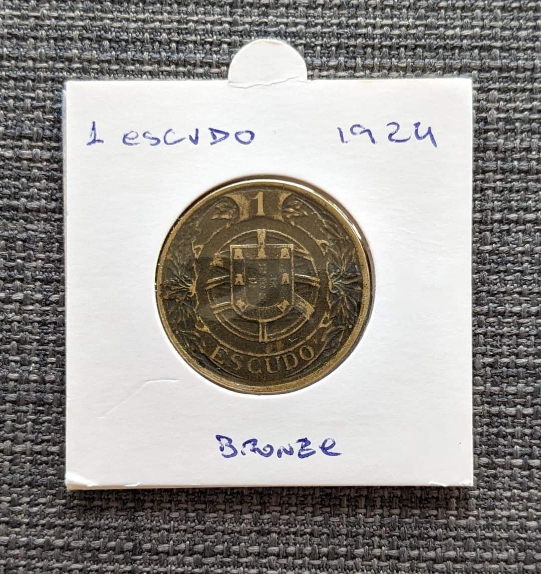 Moeda 1 Escudo Portugal 1924