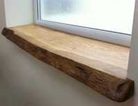 Producent Lity drewniany parapet z naturalną krawędzią monolit