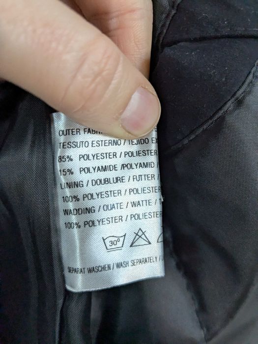 Czarna kurtka męska z kołnierzykiem, rozmiar 42
