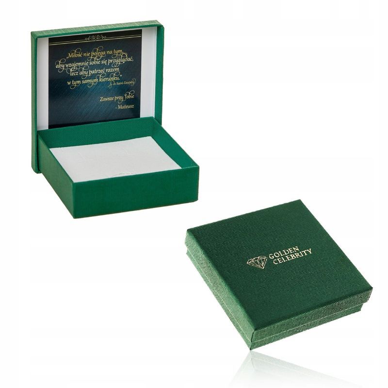 Złoty Łańcuszek Figaro 55cm 6mm Z Krzyżykiem Stal Chirurgiczna 18k Pre