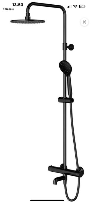 Omnires preston  kolumna wannowa czarna