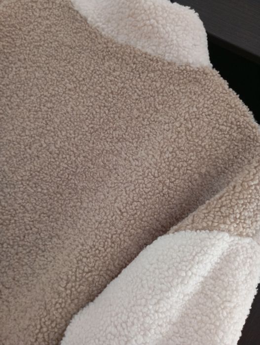 Cieplutka bluza kurtka XS-M KANGURKA pluszowa TEDDY z misia w panterkę