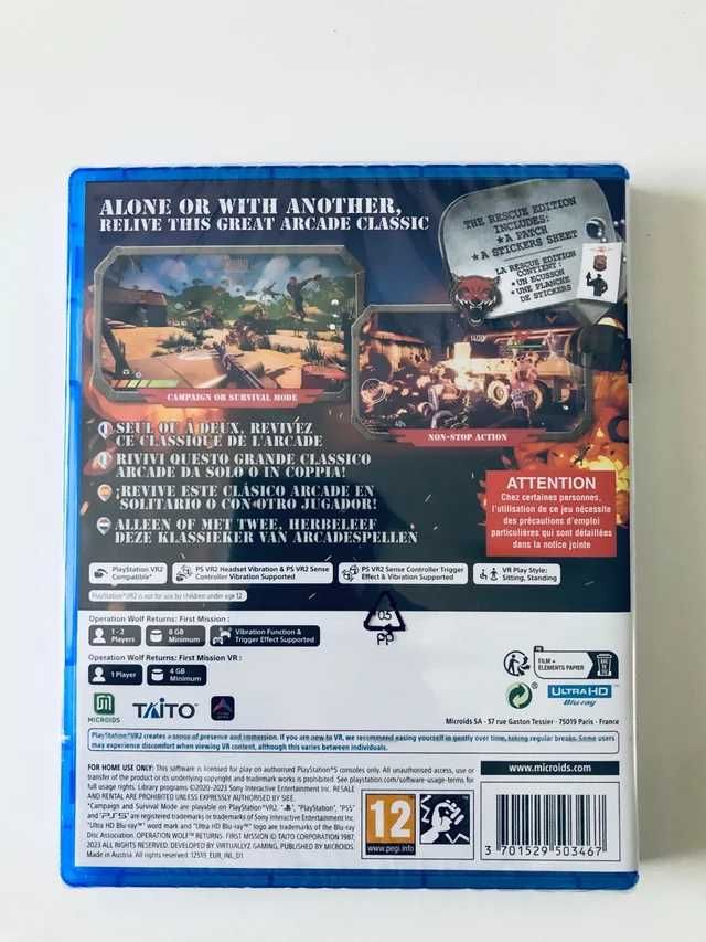 PS5 vr2 operation wolf returns