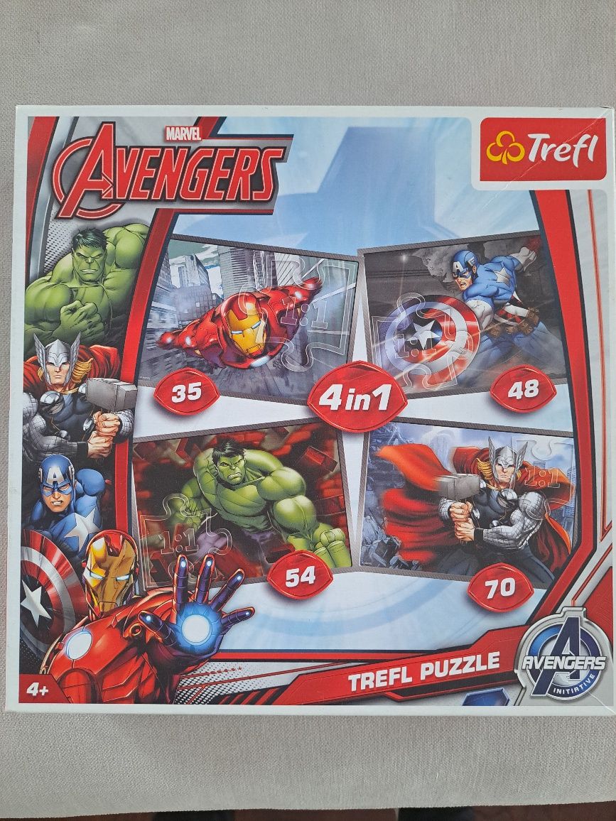 Puzzle Avengers trefl4 in1