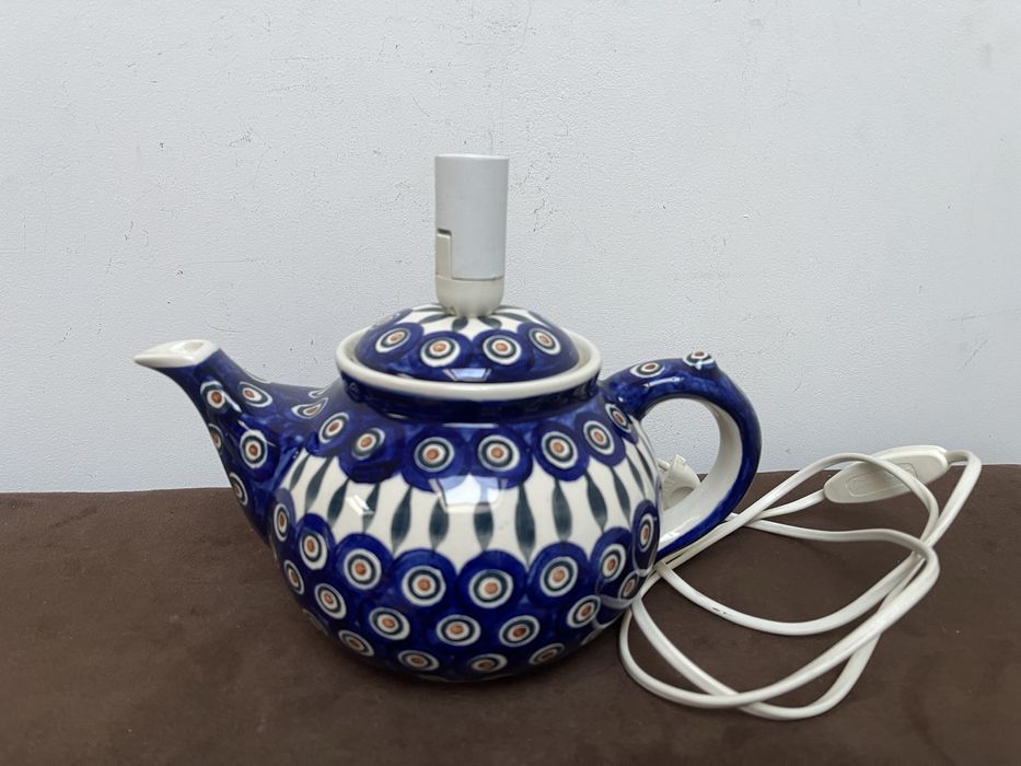 Bolesławiec Duży Czajnik Lampa Stgnowany