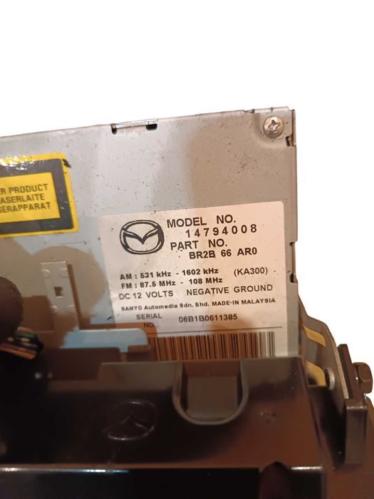 Radioodtwarzacz Radio Samochodowe Mazda 3 III + KOD