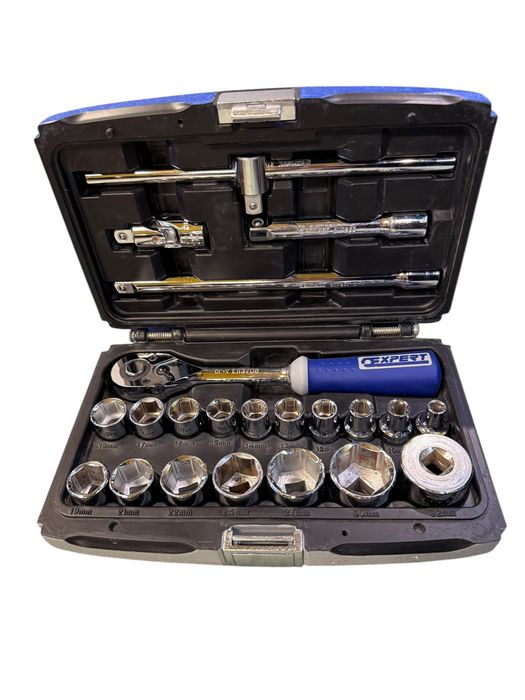 Zestaw kluczy nasadowych z grzechotką Expert 1/2" 22el Komis66