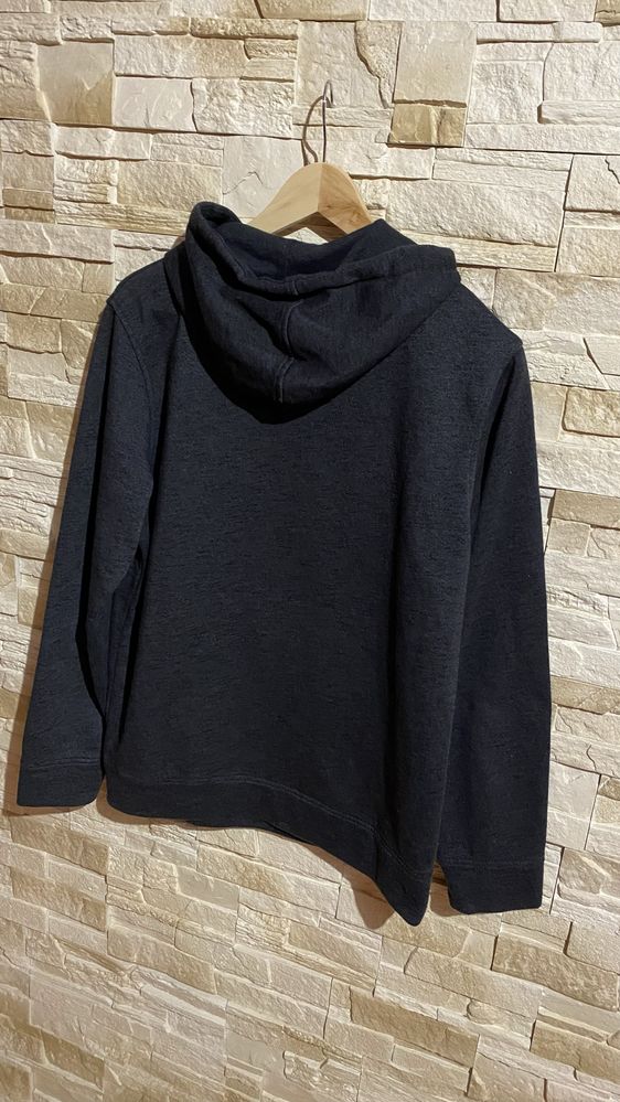 Bluza Jack&Jones L męska ciemnoszara z kapturem , kieszenie ocieplana