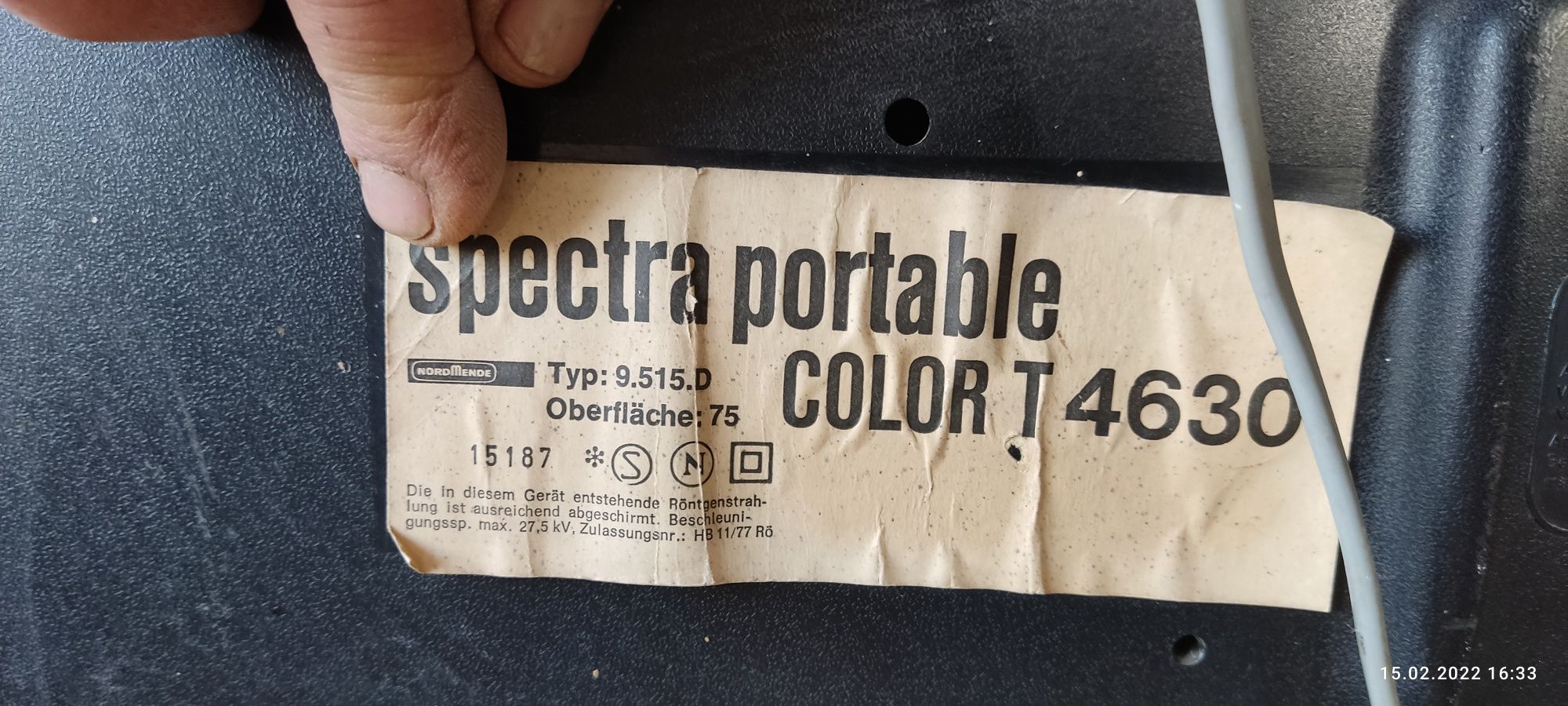 spectra portable

COLOR T4630