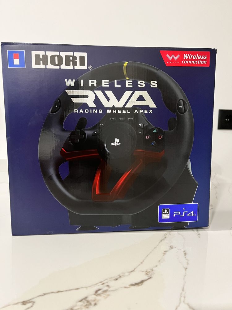 Volante + Pedais HORI Racing Wheel Apex Wireless - PS4 - PC