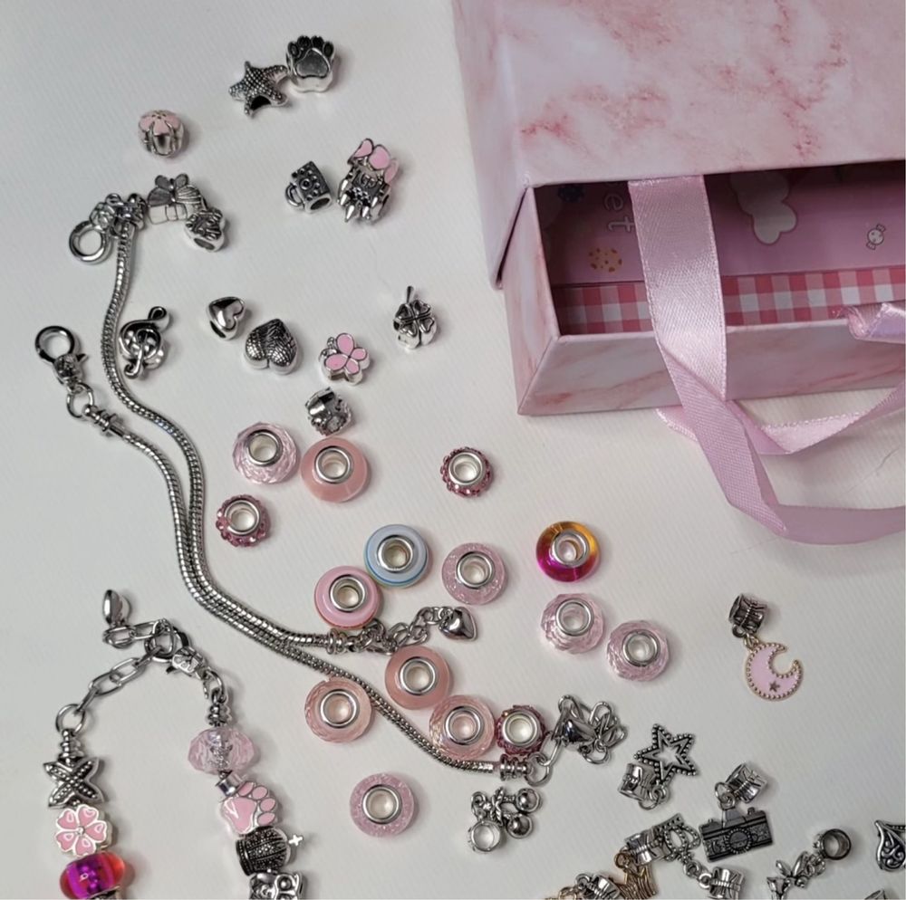 Набір для створення браслетів в стилі Pandora, подарунок для дівчинки